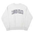 CHAMPION Mens Grey Cannon Beach Crew Neck M Cotton Blend Sweatshirt Pullover