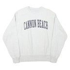 CHAMPION Mens Grey Cannon Beach Crew Neck M Cotton Blend Sweatshirt Pullover