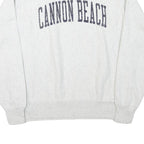 CHAMPION Mens Grey Cannon Beach Crew Neck M Cotton Blend Sweatshirt Pullover