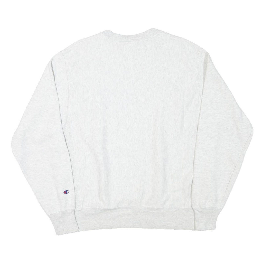 CHAMPION Mens Grey Cannon Beach Crew Neck M Cotton Blend Sweatshirt Pullover