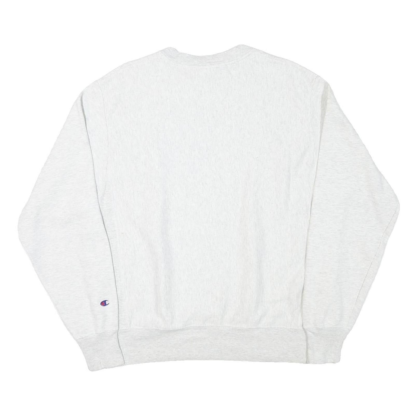 CHAMPION Mens Grey Cannon Beach Crew Neck M Cotton Blend Sweatshirt Pullover