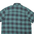 LEE Mens Blue Plaid Short Sleeve Shirt XL Cotton Blend Casual Retro
