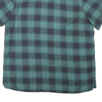LEE Mens Blue Plaid Short Sleeve Shirt XL Cotton Blend Casual Retro