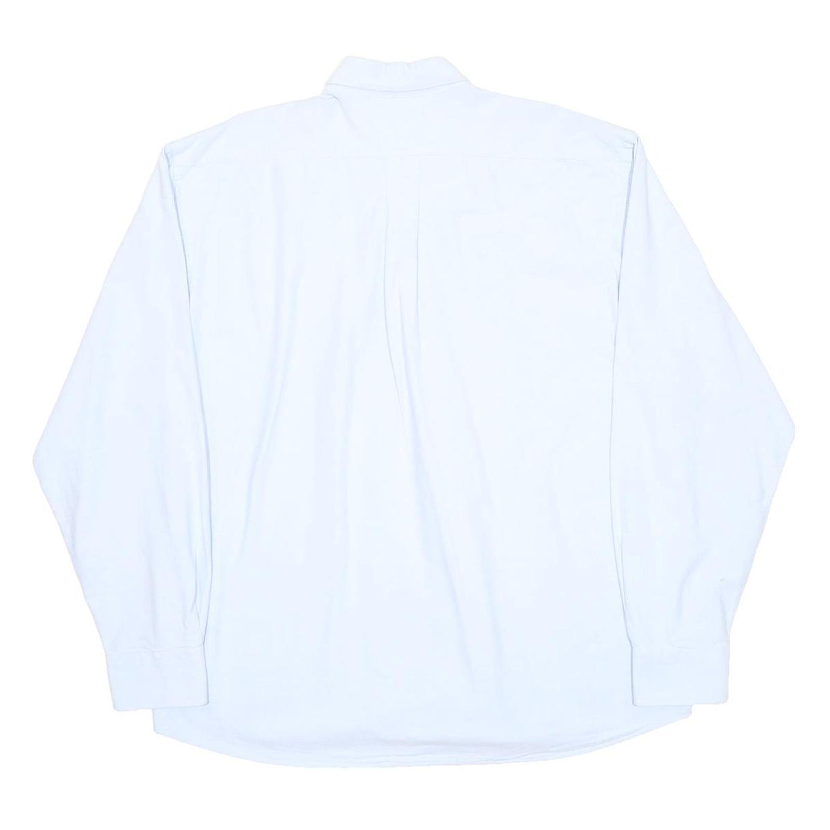 FILA Mens White Plain Cotton Blend Shirt 2XL Button Down Long Sleeve Casual