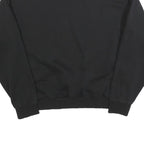 PUMA Womens Black Cotton Blend Crew Neck Sweatshirt M Logo Print