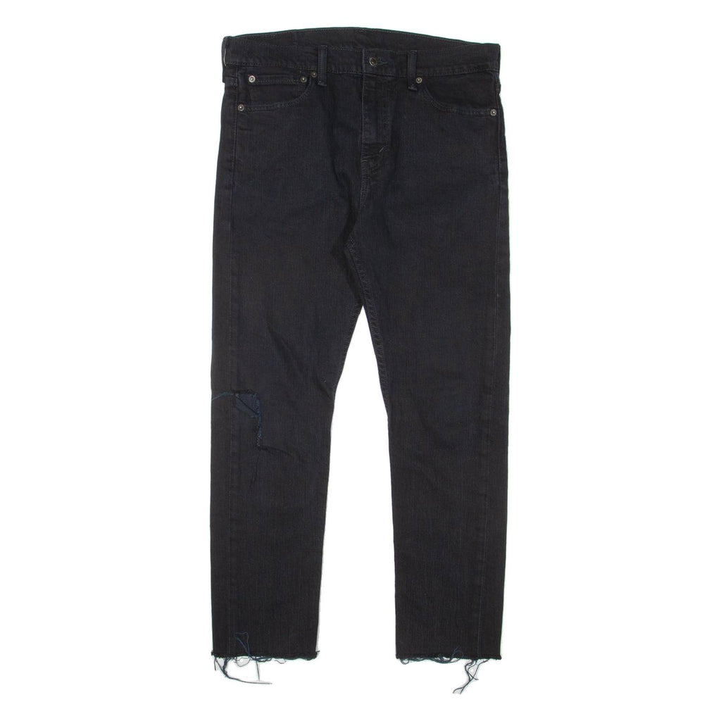 LEVI'S Mens Jeans Black Slim Straight Denim W32 L26