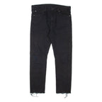 LEVI'S Mens Jeans Black Slim Straight Denim W32 L26