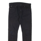 LEVI'S Mens Jeans Black Slim Straight Denim W32 L26