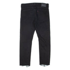 LEVI'S Mens Jeans Black Slim Straight Denim W32 L26