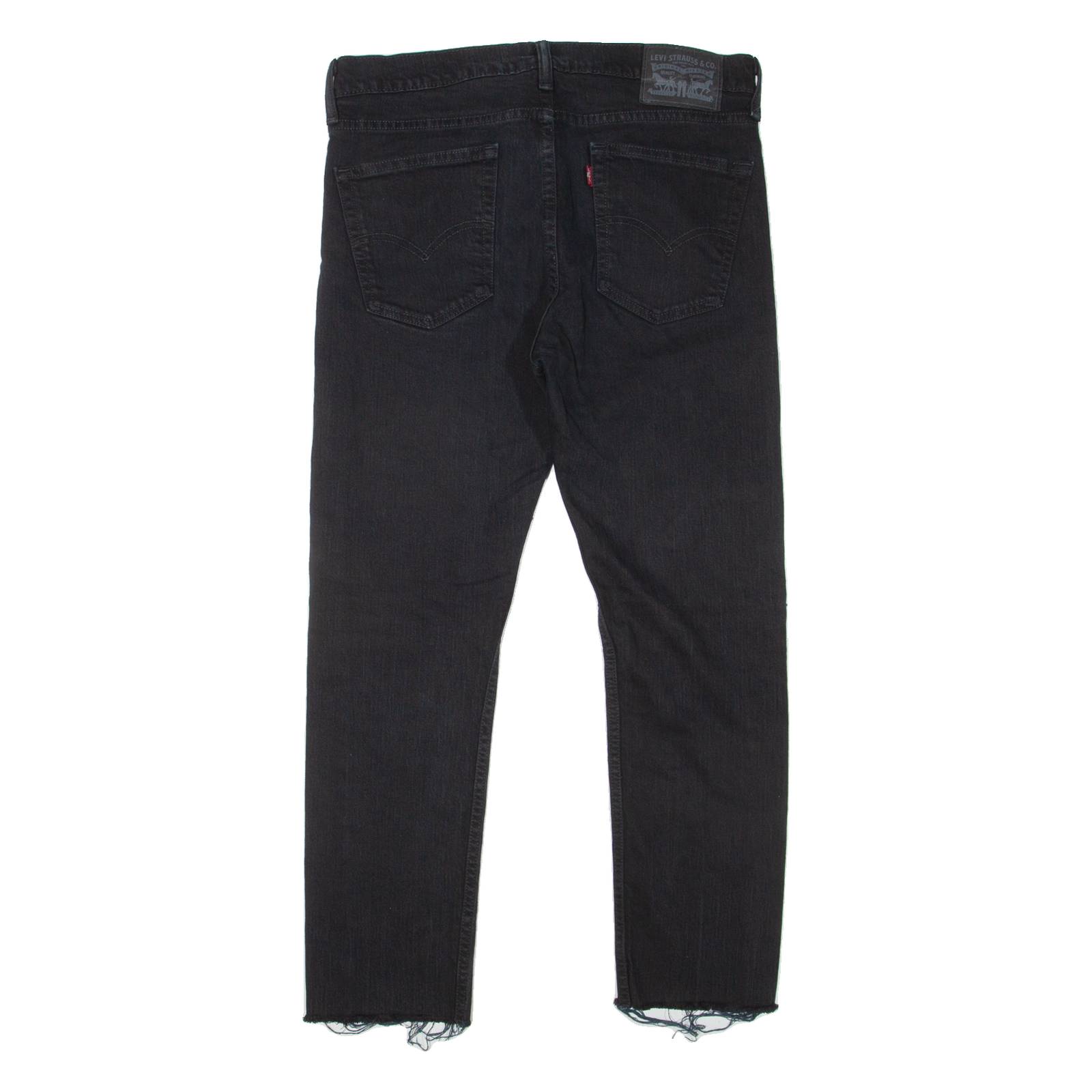 LEVI'S Mens Jeans Black Slim Straight Denim W32 L26