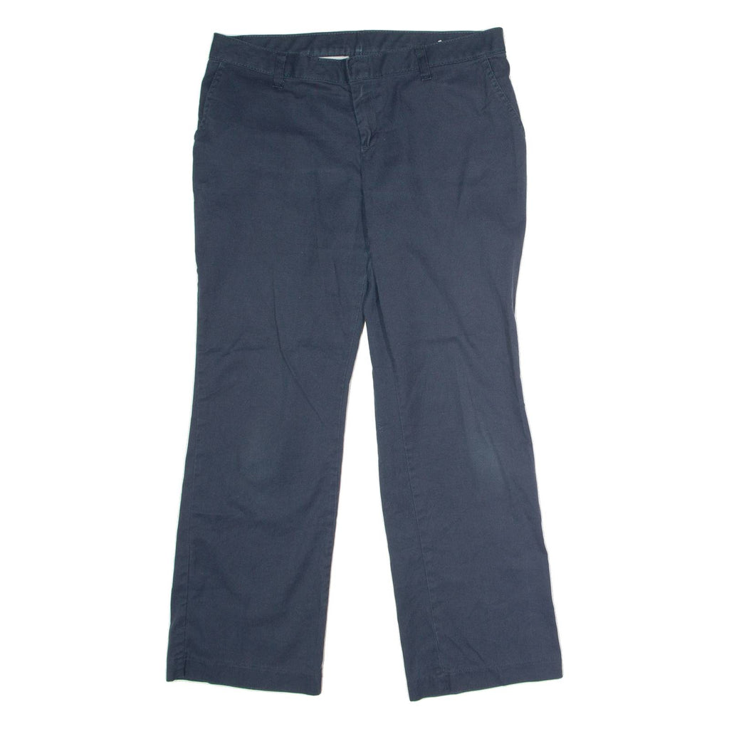 DICKIES Workwear Womens Trousers Blue Regular Straight W34 L28
