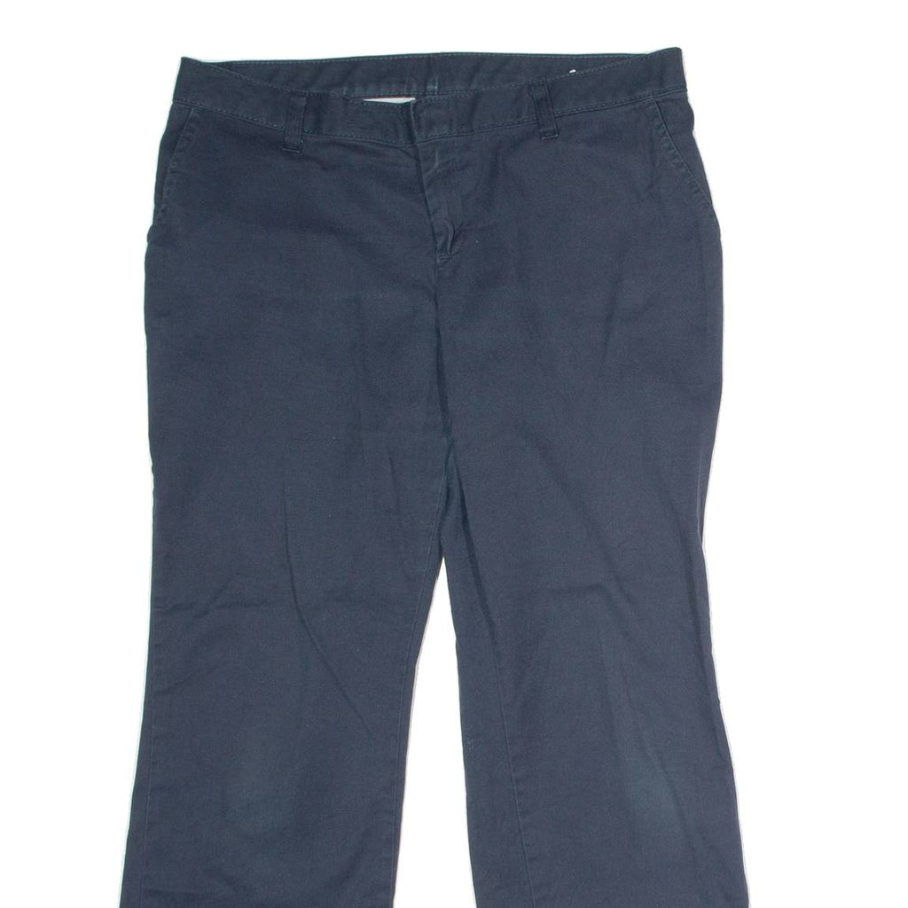 DICKIES Workwear Womens Trousers Blue Regular Straight W34 L28