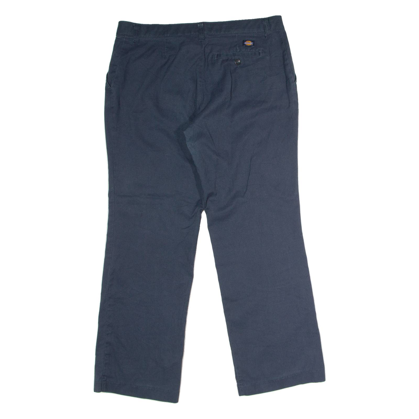 DICKIES Workwear Womens Trousers Blue Regular Straight W34 L28