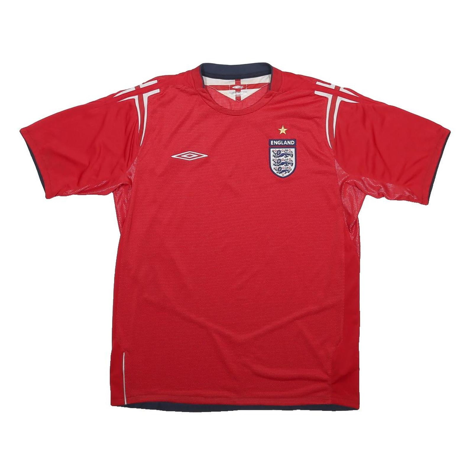 UMBRO Mens Red England Football Shirt L Short Sleeve Crew Neck England Crest