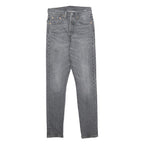 LEVI'S 501S Womens Slim Grey Denim Medium W24 L30 Slim Fit Zip Jeans