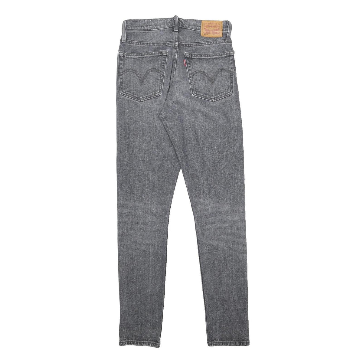 LEVI'S 501S Womens Slim Grey Denim Medium W24 L30 Slim Fit Zip Jeans