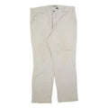 CARHARTT Mens Cotton Blend Beige Relaxed Straight Trousers W40 L32 Workwear
