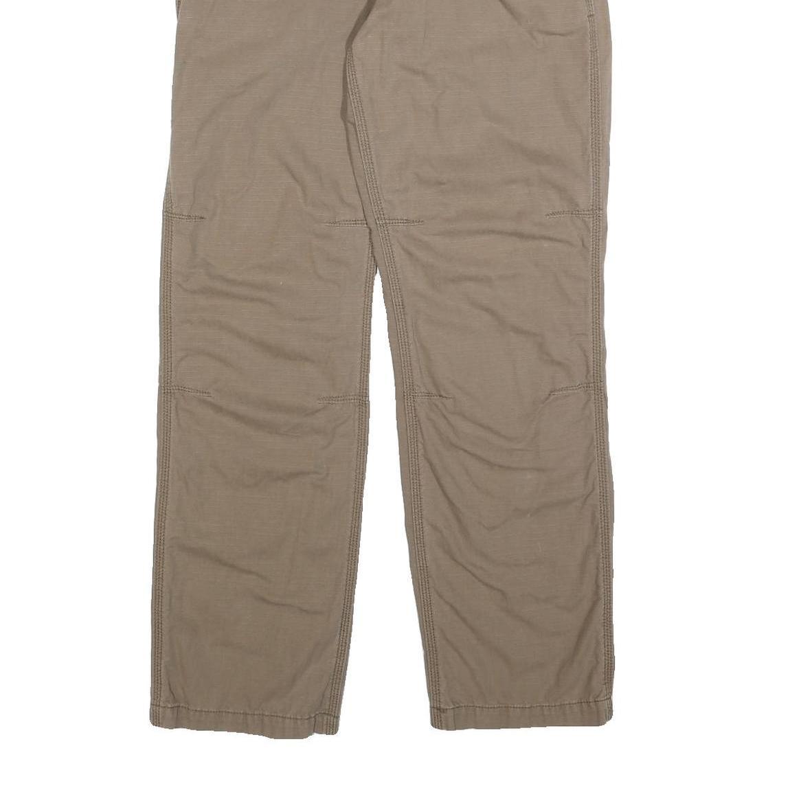CARHARTT Mens Cotton Beige Relaxed Straight Trousers W30 L32 Workwear Casual