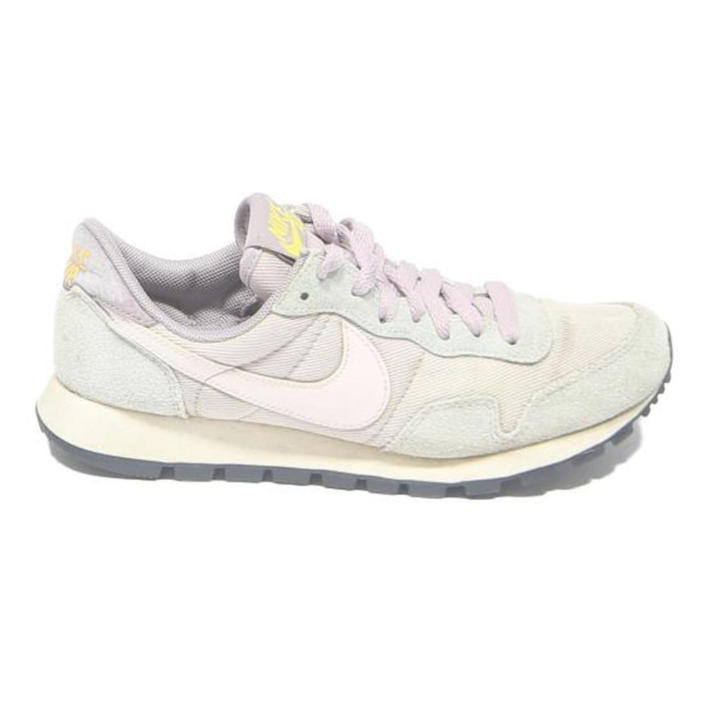 NIKE Internationalist Womens Trainers Sneaker Synthetic UK 4 Light Grey & Pink