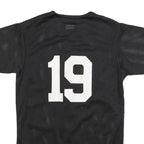 MAJESTIC Mens Black Dbacks Heritage Button Jersey S Short Sleeve V-Neck Baseball