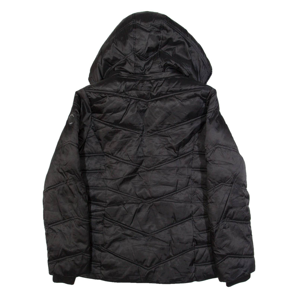 NAUTICA Insulated Womens Puffer Coat Black Hooded L