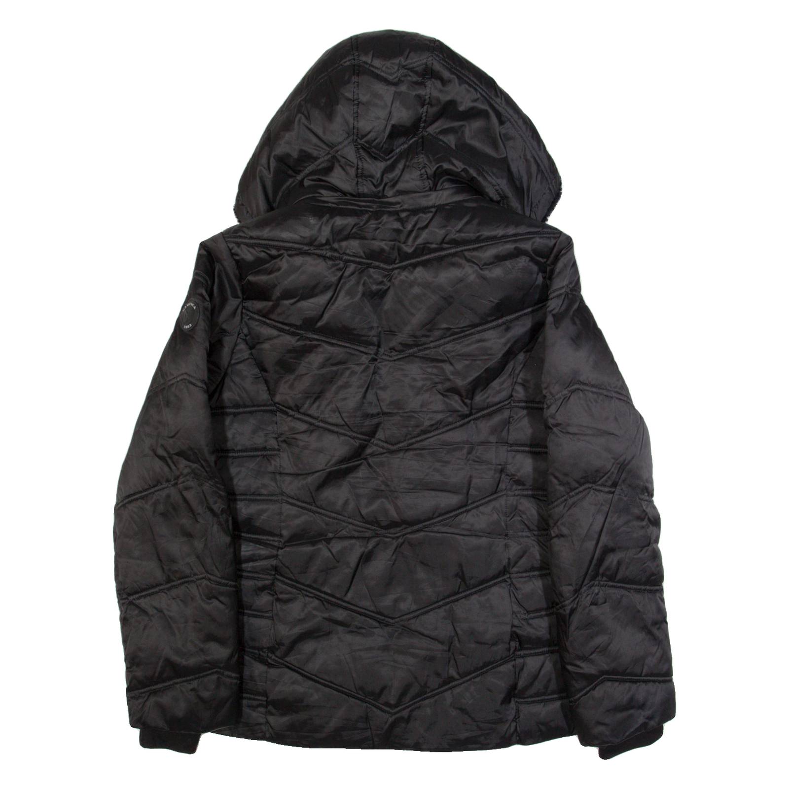 NAUTICA Insulated Womens Puffer Coat Black Hooded L