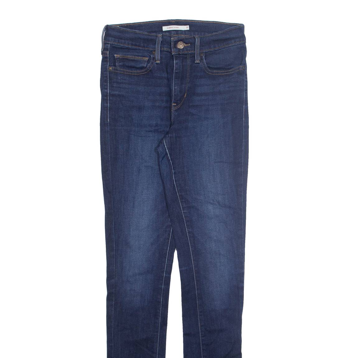 LEVI'S Womens Jeans Blue Regular Tapered Stone Wash W28 L33
