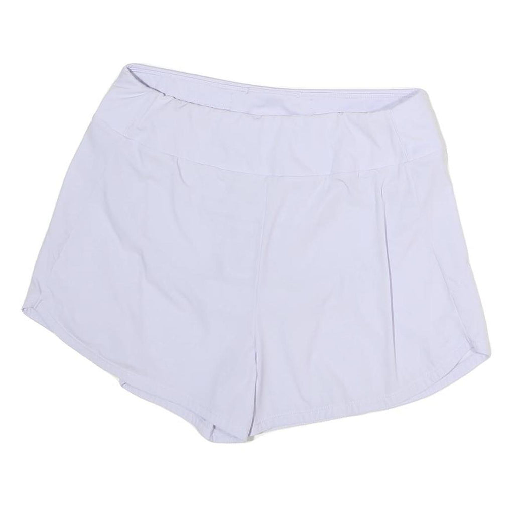 NIKE Womens White Casual Shorts L W36 Lightweight Polyester