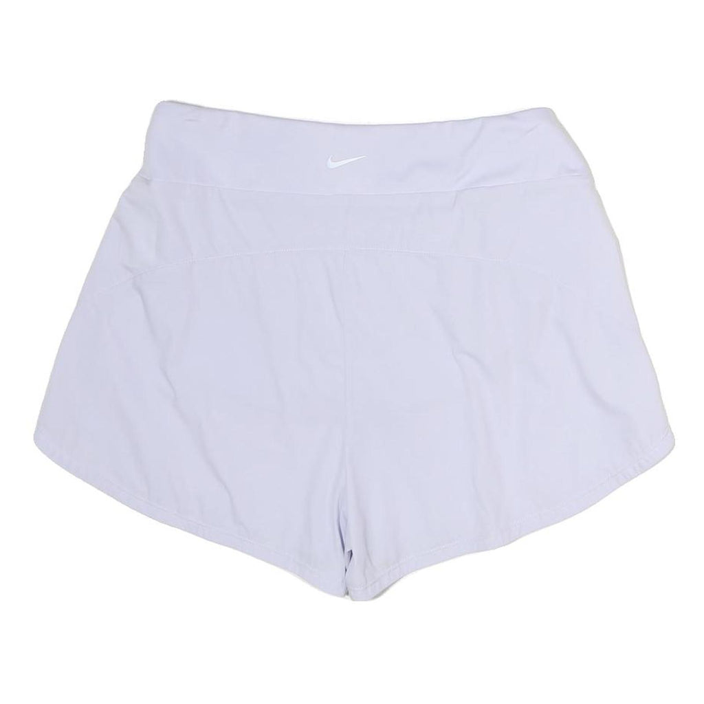 NIKE Womens White Casual Shorts L W36 Lightweight Polyester