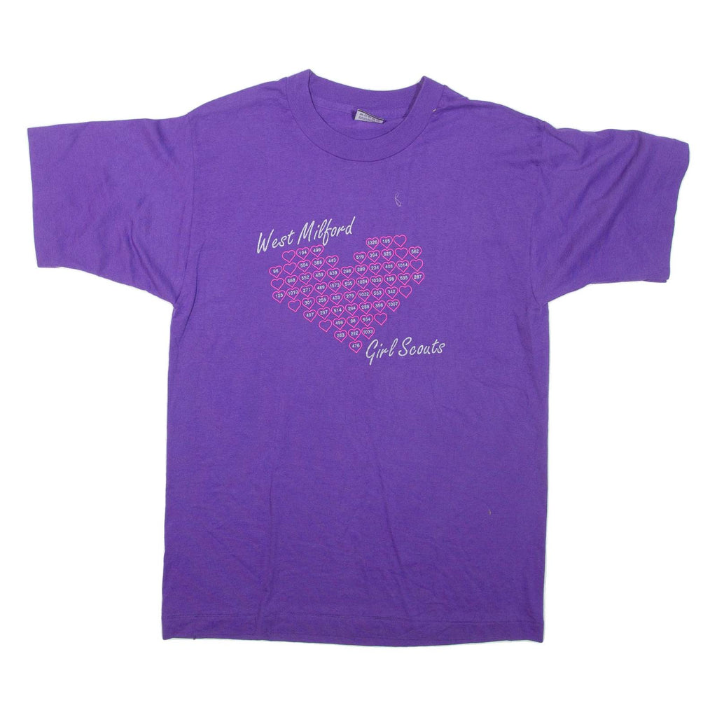 BEST West Milford Girl Scouts Womens T-Shirt Purple USA M