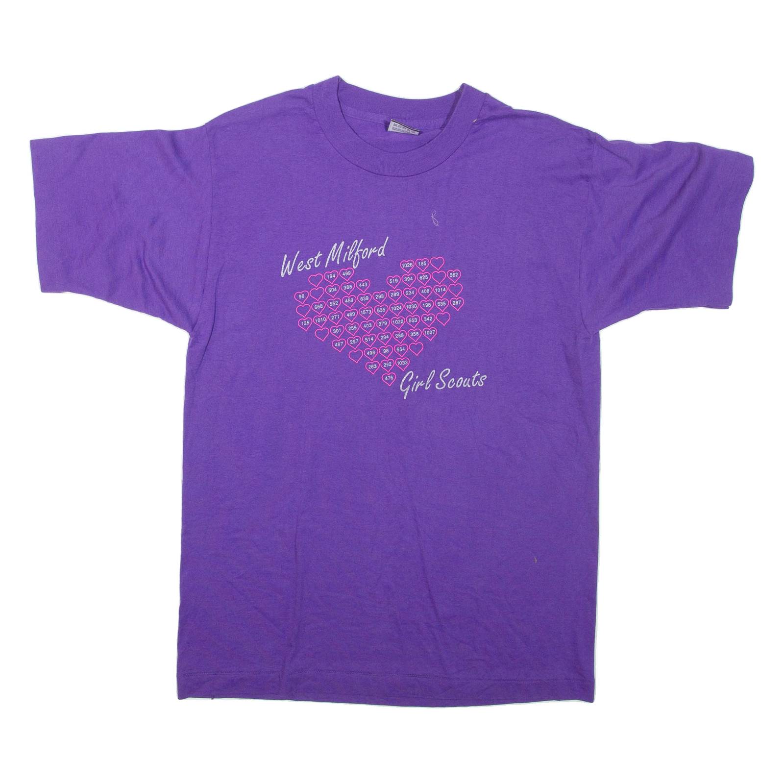 BEST West Milford Girl Scouts Womens T-Shirt Purple USA M