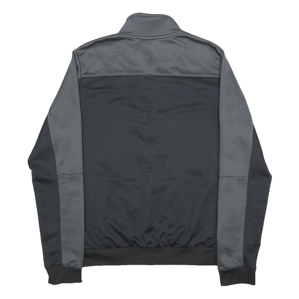 NIKE Mens Black & Dark Grey Sports Zip Jacket S Polyester Track Top