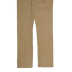 CHAPS Mens Cotton Blend Beige Regular Fit Straight Leg Trousers W32 L33