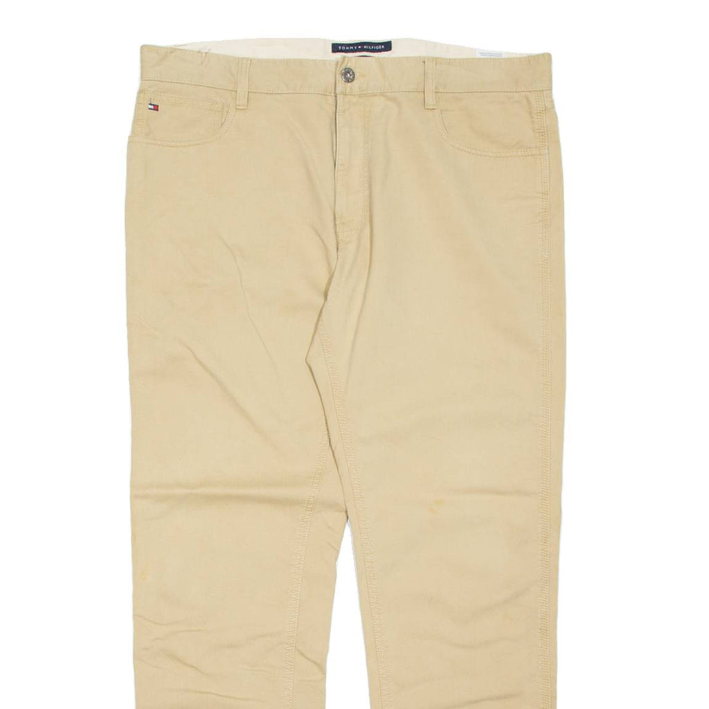 TOMMY HILFIGER Mens Trousers Beige Regular Straight W36 L32