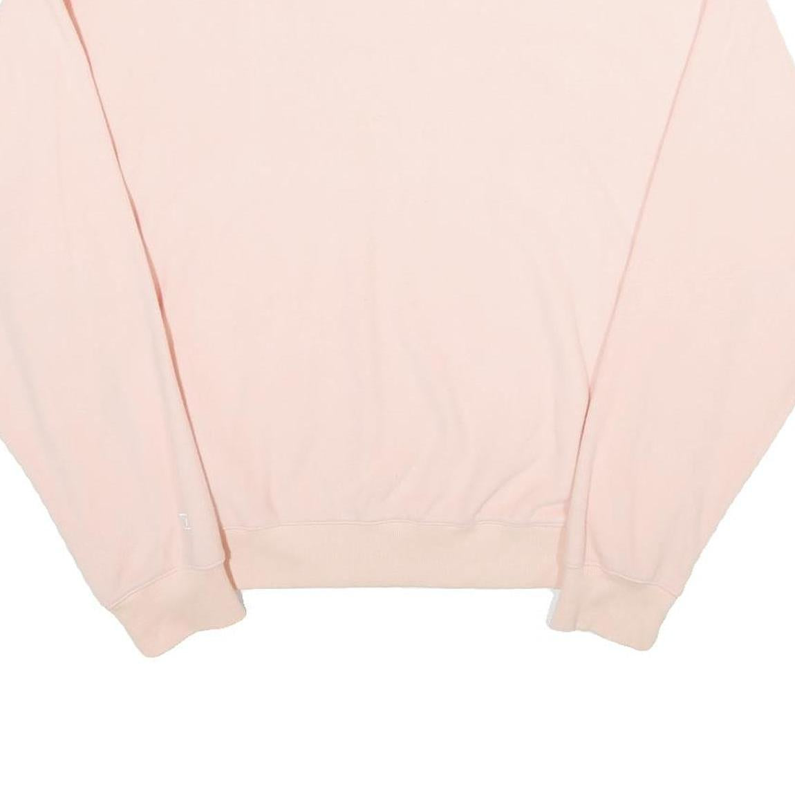 CHAMPION Womens Pink Crew Neck M Sweatshirt Long Sleeve Logo Pullover