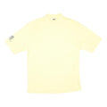 NIKE Mens Yellow Short Sleeve Round Neck Cotton Blend T-Shirt M Embroidered Logo