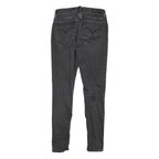 LEVI'S 710 Womens Jeans Black Slim Skinny Denim Medium W24 L27 Stretch Zip