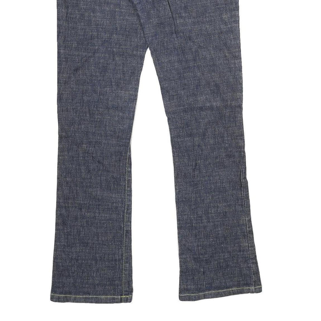 LONG GE BAO Womens Jeans Blue Regular Bootcut Denim Medium W32 L32 Fashion