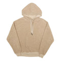 Womens Beige Fleece Hoodie L Comfortable Warm Oversized Pullover