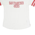 NFL Mens White & Red San Francisco 49ers Graphic T-Shirt L Short Sleeve Crew