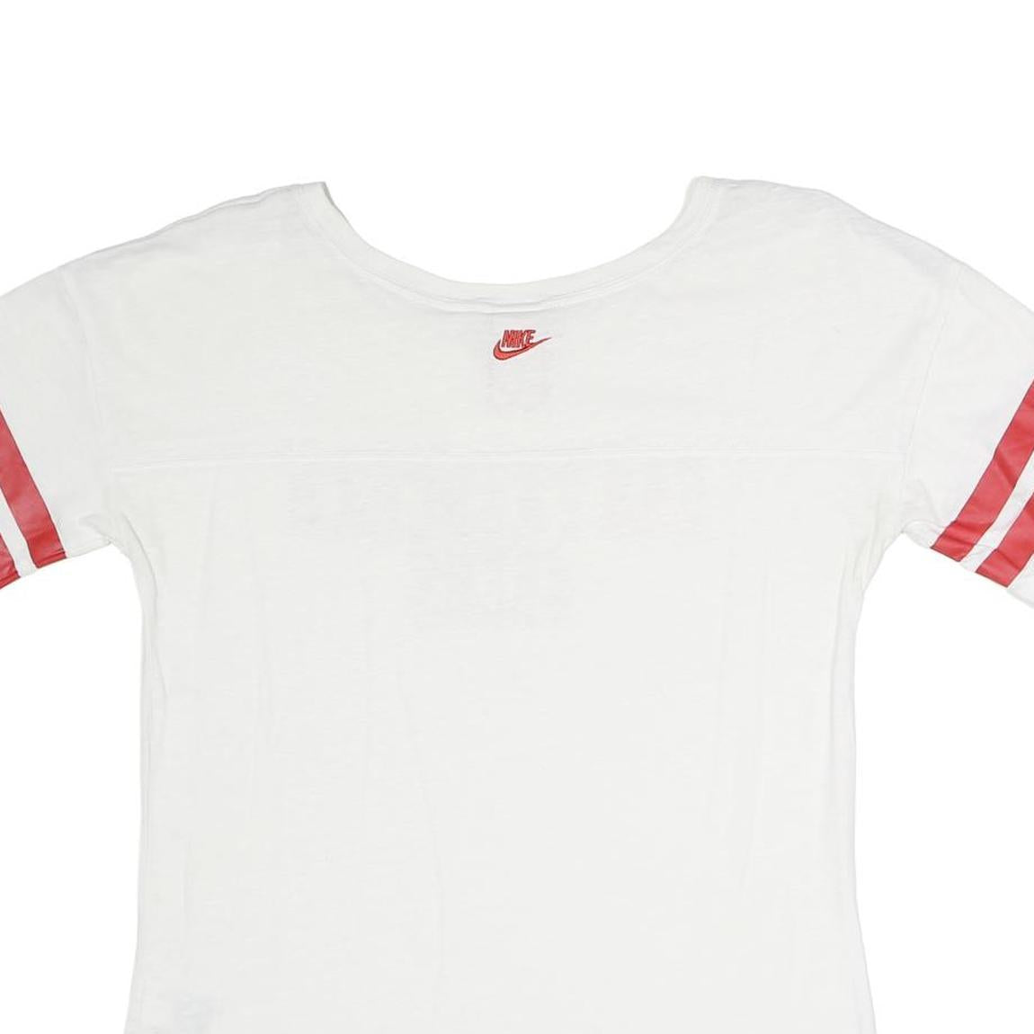 NFL Mens White & Red San Francisco 49ers Graphic T-Shirt L Short Sleeve Crew