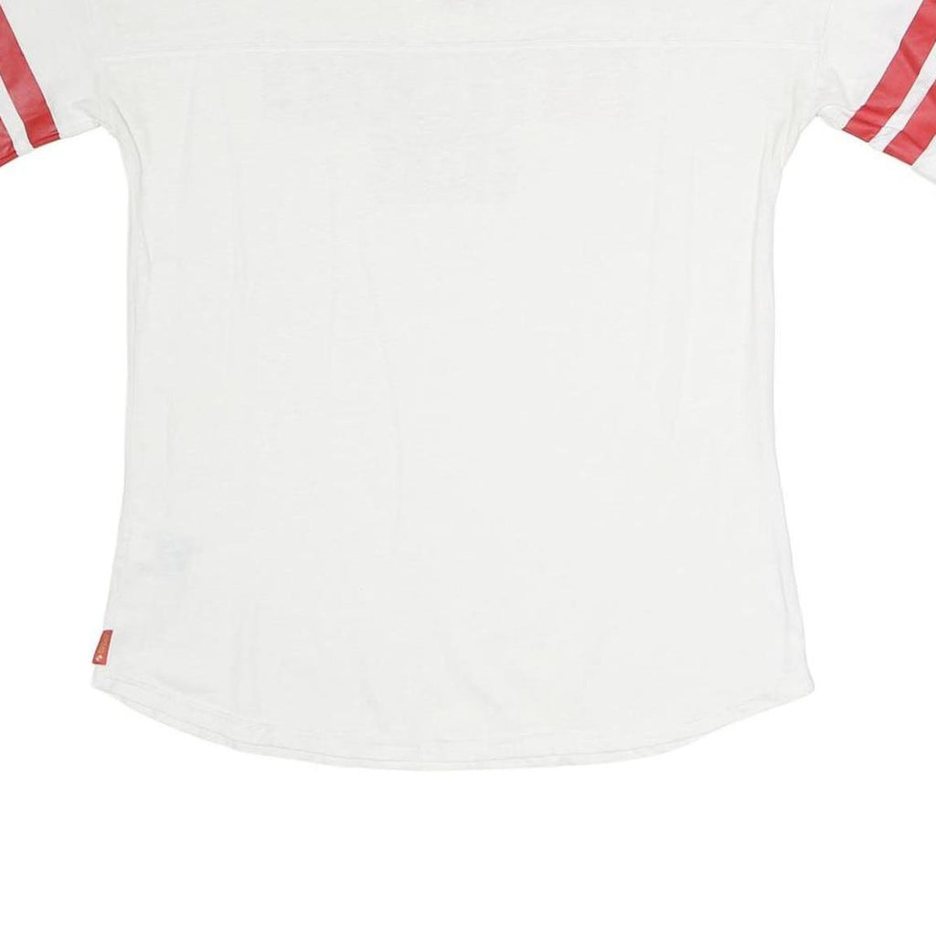 NFL Mens White & Red San Francisco 49ers Graphic T-Shirt L Short Sleeve Crew