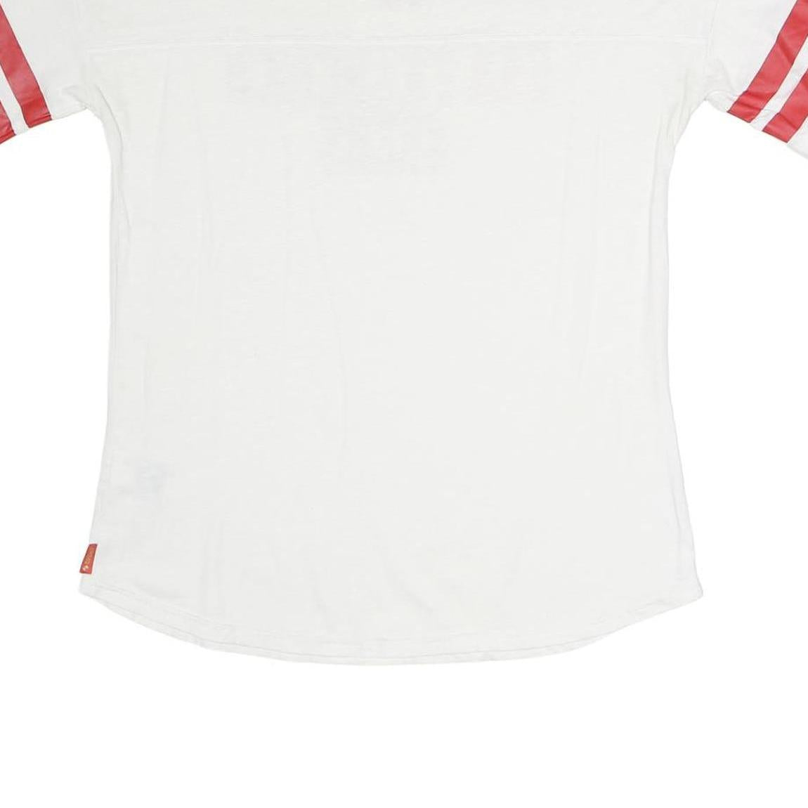 NFL Mens White & Red San Francisco 49ers Graphic T-Shirt L Short Sleeve Crew