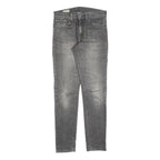 LEVI'S 512 BIG E Mens Grey Slim Skinny Denim Medium W28 L32 Zip Cotton Blend