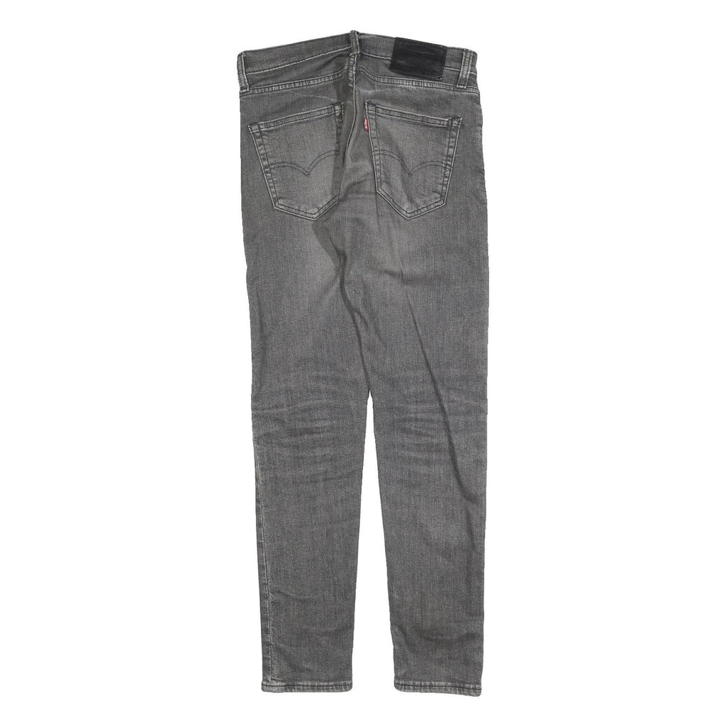 LEVI'S 512 BIG E Mens Grey Slim Skinny Denim Medium W28 L32 Zip Cotton Blend