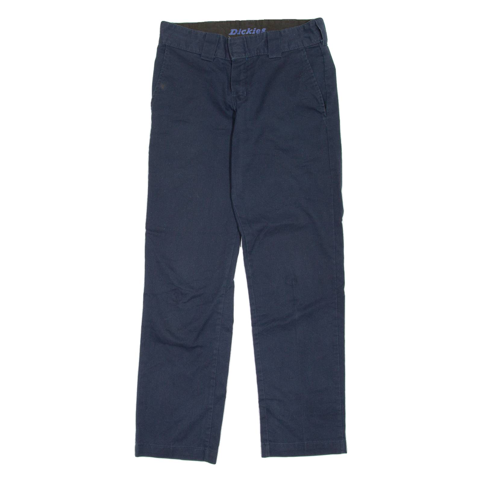 DICKIES Workwear Womens Trousers Blue Slim Tapered W28 L28