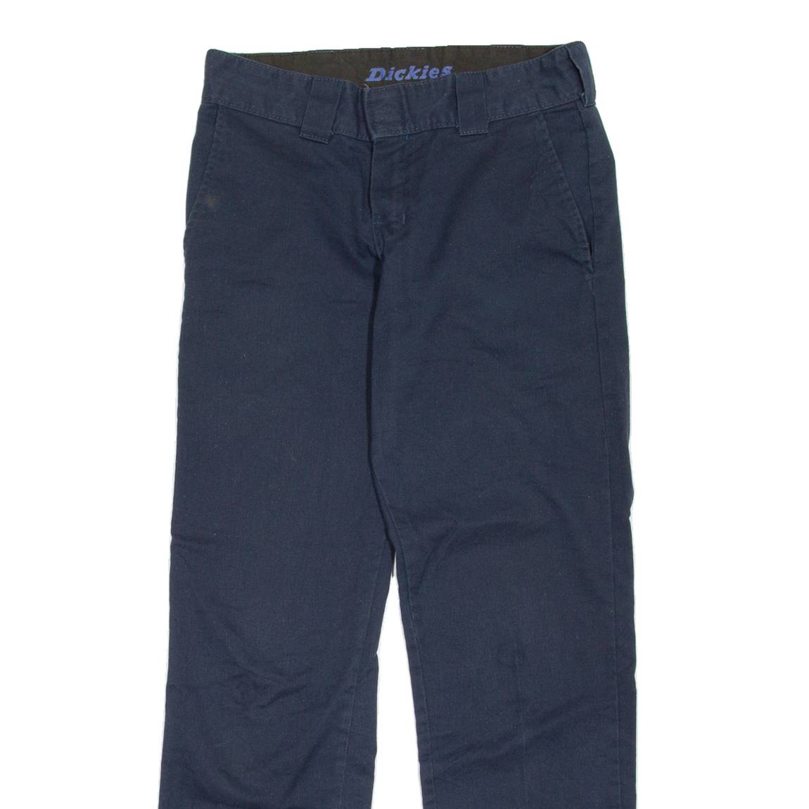 DICKIES Workwear Womens Trousers Blue Slim Tapered W28 L28