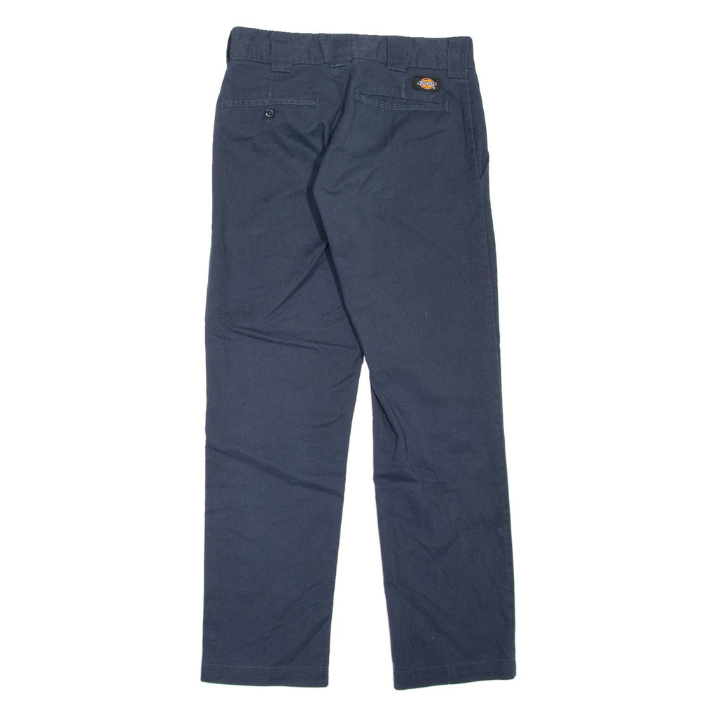 DICKIES Workwear Womens Trousers Blue Slim Tapered W28 L28