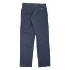 DICKIES Workwear Womens Trousers Blue Slim Tapered W28 L28