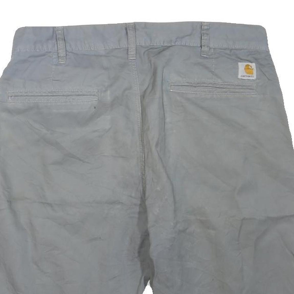 CARHARTT Mens Grey Casual Shorts Size M W34 Durable Workwear Pockets